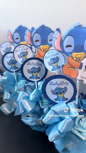 Stitch Theme Baby Shower Centerpieces Custom Made