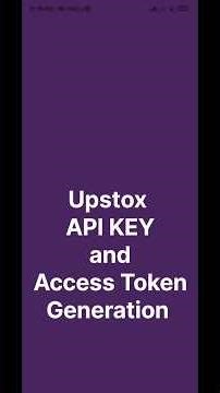 Generate Upstox API Key & Access Token in 60 Seconds #UpstoxAPI #AlgoTrading #StockMarketIndia