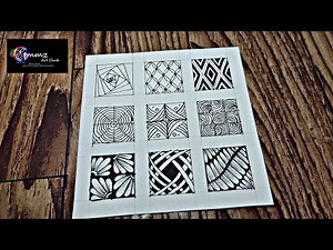 9 doodling patterns || doodle art || emmz art club
