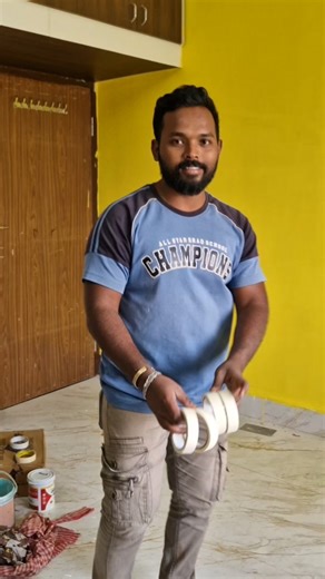 wall design painting ideas at home with tape👌#youtubeshorts #interiordesign #viral #sambalpuri #art