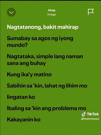 Akap by Imago: Full Lyrics and Karaoke Guide