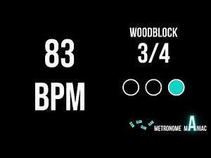 3/4 Metronome 83 BPM