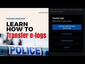 How to transfer ELD logs to dot officer- #samsara #truck