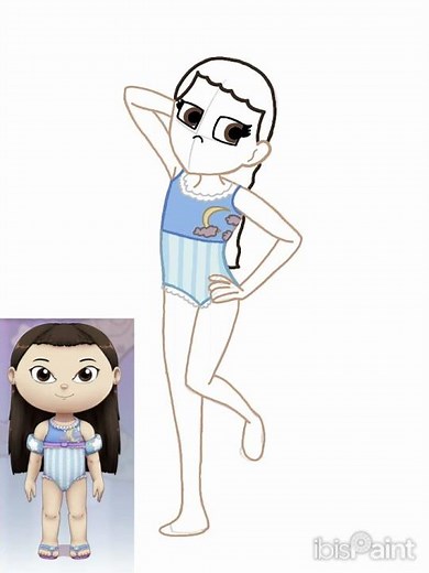 Sleeping Beauty swimsuit (Super Why Speedpaint) gift for @justinhall9231 (read disc)