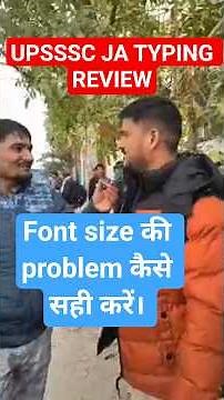 How to set font size in typing