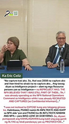 Ka Eric Celiz: NPA Infiltration & Informant Role