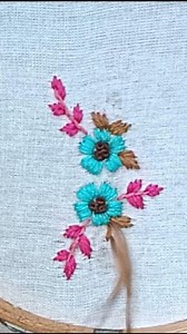 Latest flower hand embroidery design| satin stitch embroidery design| how to satin stitch embroidery