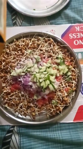 आजका नाश्ता | #brackfast #sprouted chana recipe #uttarakhand