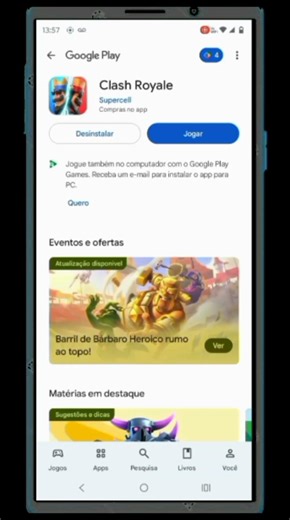 Clash Royale Fechando sozinho no celular ✅Resolvido #clashroyale #celular #jogos