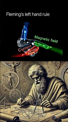 Flaming left hand rule to understand magnetic field #physicsexperiment #flaminglefthandrule