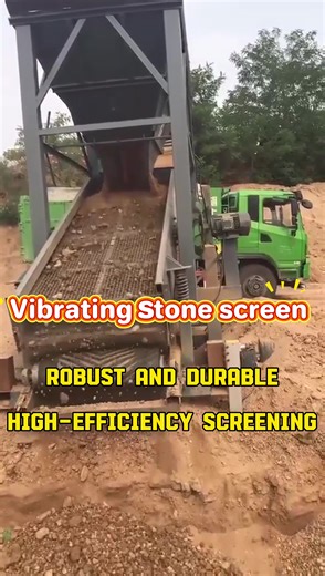 The vibrating stone screen is a powerful tool used for screening sand and gravel in mines. It ensures stable production, durability, time savings, and increased efficiency. #vibratingscreen #stonescreen #stonescreen