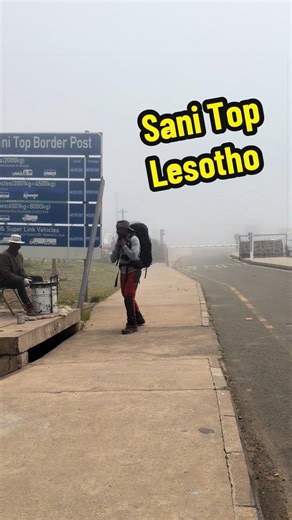 What a warm welcome from the Basotho at Sani Top Border Post. They were playing beautiful music with homemade instruments, and I couldn’t resist dancing along to their rhythm. We were also welcomed by the strong wind and the misty cold weather, making the moment feel even more raw and unforgettable in the mountains. @Gregory Packs #SaniPass #Lesotho #Drakensberg #HighAltitudeHiking #HighAltitude