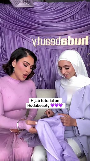 Stunning Hijab Tutorial Inspired by Huda Beauty
