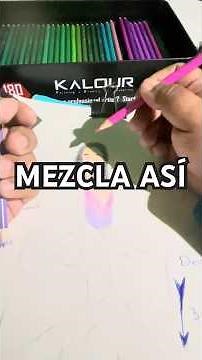 Cómo hacer DEGRADADOS PERFECTOS con Lápices Kalour (2 y 3 colores) ✏️