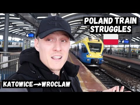First Time on a POLISH TRAIN! Katowice to WROCLAW! (Poland Travel Vlog)