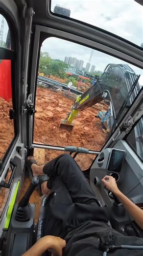Construction Work Life: Using a Shovel on an Excavator