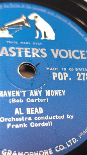Comedian Al Read on HMV 78rpm Shellac from 1956