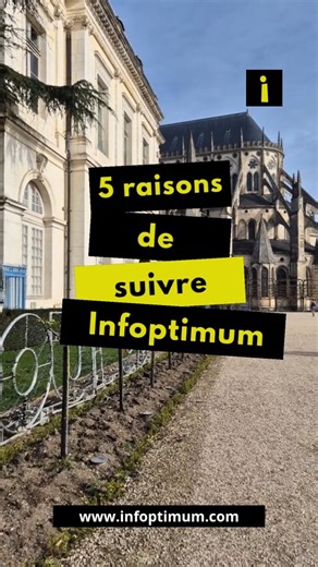 On vous donne 5 bonnes raisons de suivre Infoptimum, site d'actus et bons plans sur Bourges et le Cher (18) 👍 ✅️ ​Trouver facilement une entreprise locale : Que vous ayez besoin d'un restaurant, d'un plombier ou d'un coiffeur... un "Annuaire" locale de plus de 540 professionnels près de chez vous ! ✅️ ​Bénéficier de bons plans : plus de 200 "Coupons-réduction" et plus de 600 "Ventes privées" à imprimer ! ✅️ Participer à notre "Jeu du Jour" : 8 gagnants par jour avec des cadeaux offerts par les 