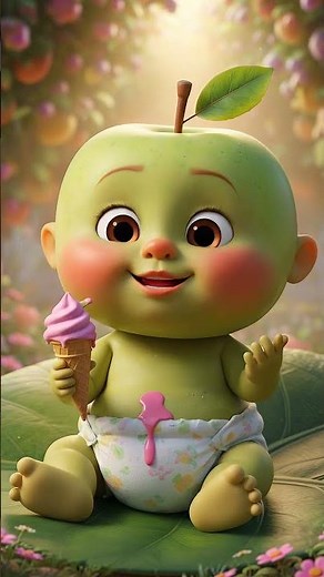 Baby Eating Ice Cream for the First Time 😍 | Cute Apple Baby Reaction Gone Viral!