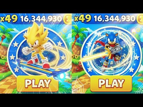 Sonic Dash - Excalibur Sonic VS Extreme Gear Super Sonic _ Movie Sonic vs All Bosses Zazz Eggman