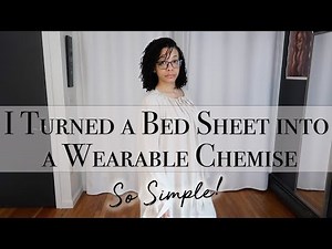 How to Sew a Modest Chemise from a Bed Sheet | Easy Tutorial | Budget Friendly