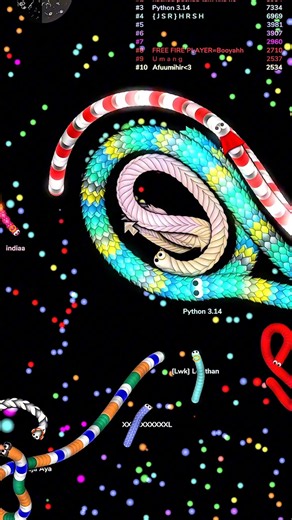 “They came for a kill… left as food 💀 Watch Till End!’’ #slitherio #games #gaming #shorts