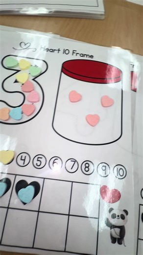 Valentine’s Day is coming up. Here is a great way to add math learning to your classroom. #valentinesdayactivities #heartactivities##valentinepreschoolactivities#preschoolactivities