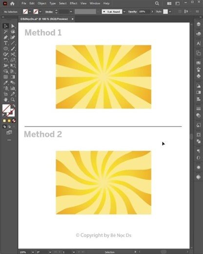 2 Tips create Light Ray Vector in Background #benocds #illustratortips #illustrator #lightrays