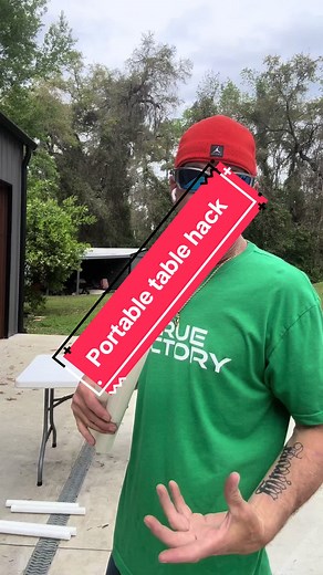 🐊🧡GATOR💙🦌 (@jmg8tor) - Portable Table Hack using PVC Pipe for Adjustable Height