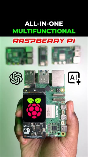 Raspberry Pi Audio and Display Module for Hacking & AI - Whisplay HAT #shorts #gadgets #tech