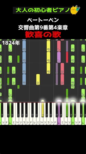 【歓喜の歌 / 合唱】#交響曲第9番第4楽章 #ベートーベン #ニ長調 #midi