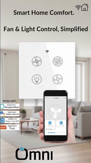Fan Dimmer + Light Switch – Fan dimmer with voice control