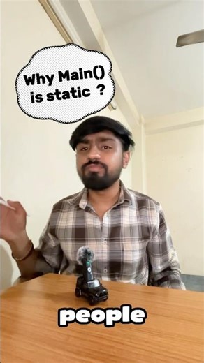 Why is Java's main() static? 99% of developers don't know this !