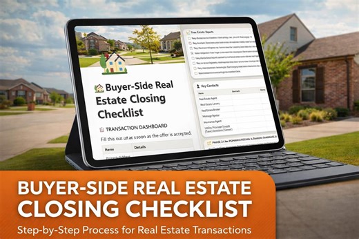 Real Estate Buyer Closing Checklist | Transaction Coordinator Template | Contract to Close Home Buyer Guide | Editable Realtor Checklist - Etsy