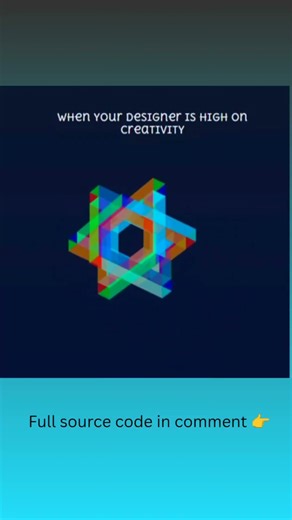 Colorful Mystery Cube Rotation 🌈🧊 | HTML & CSS Only | Fun With Code #Shorts