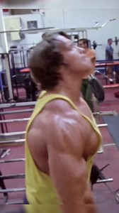 1.5M views · 38K reactions | BTS footage of Arnold putting work in on upright rows during filming for Pumping Iron ‍ | Arnold Sports Festival | Facebook