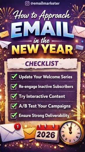 2026 Email Marketing Checklist 👇