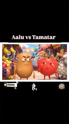 Potato vs Tomato: Market Secrets! 😂🥔🍅 | Funny Cartoon #shorts