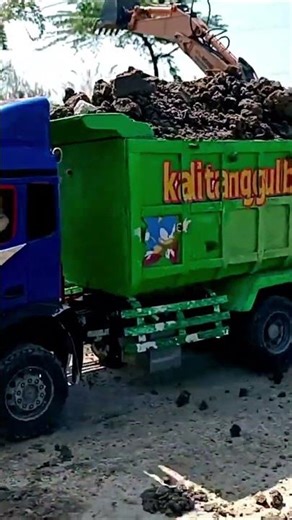 Tiny Truck, HUGE Disaster: Watch This Overloaded RC Dumper Crash the Bridge #shorts