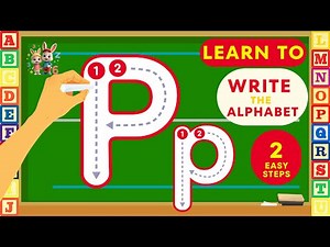 Letter P Tracing for Kids! ✏️ Uppercase & Lowercase P Learn to Write