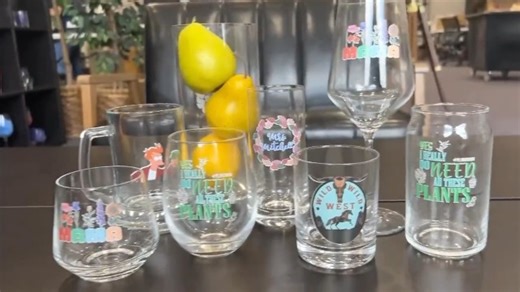 Watch personalized colored glassware on Amazon Live
