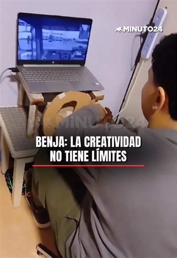 Simulador casero de cartón con mouse adaptado: idea fácil