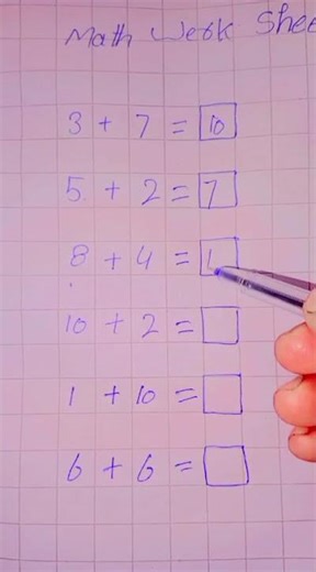 Easy Addition Worksheet for Kids | Simple Math Practice