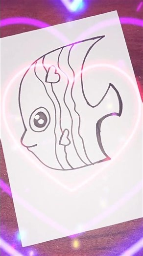 🐠 cute 🐠 easy 🐠 fish 🐠 cartoon 🐠 drawing 🐠. #shorts