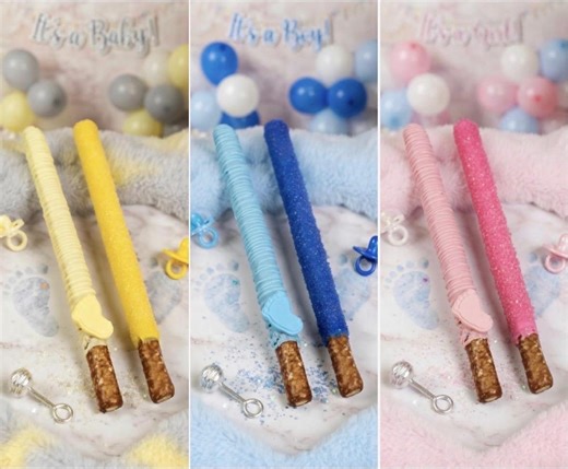 Baby Shower Pretzel Rods - Etsy