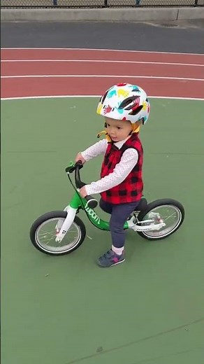 Teach your child how to ride a bike without using training wheels