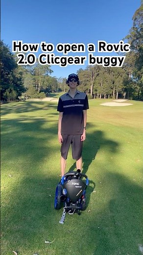 How to open a Rovic RV1S 2.0 Clicgear buggy #tutorial #golf #golfcourse #short #shorts #golfcart