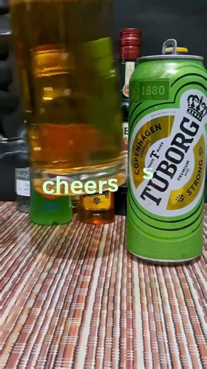 TUBORG BEER STRONG 🍺🍻🥂#alcohol #beer #liquor #drinks #youtubeshort