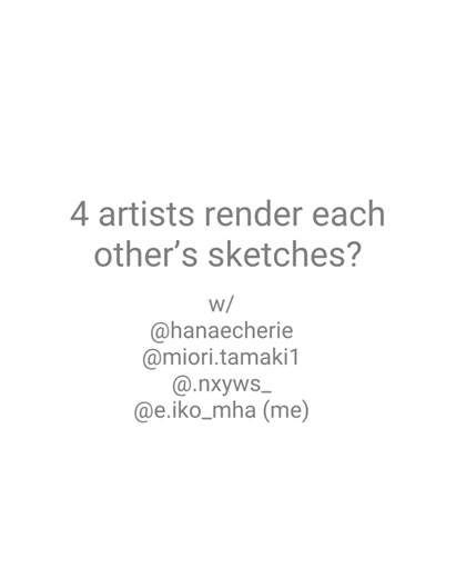 Fun Artistic Collaboration with MHA Characters