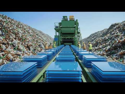 Inside a Hi-Tech Recycling Plant: How Millions Waste Glass Bottles Become Luxury Architectural Glass